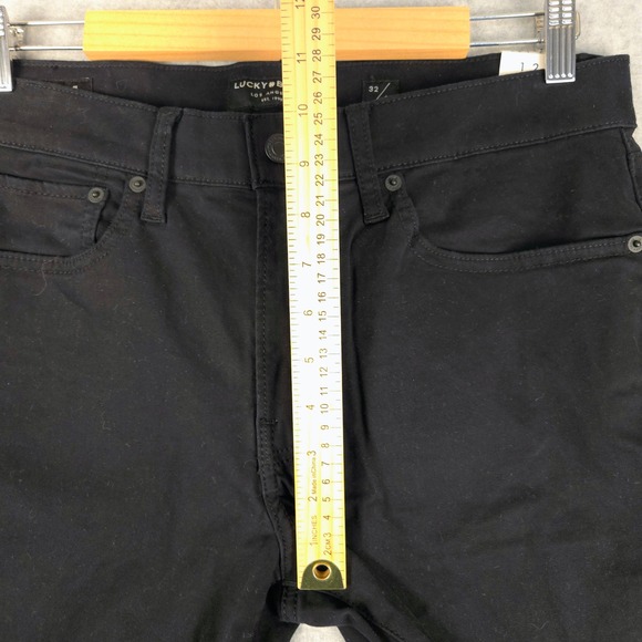 Lucky Brand 121 Slim Straight Mens Black Jeans W32 L32 - Picture 7 of 7